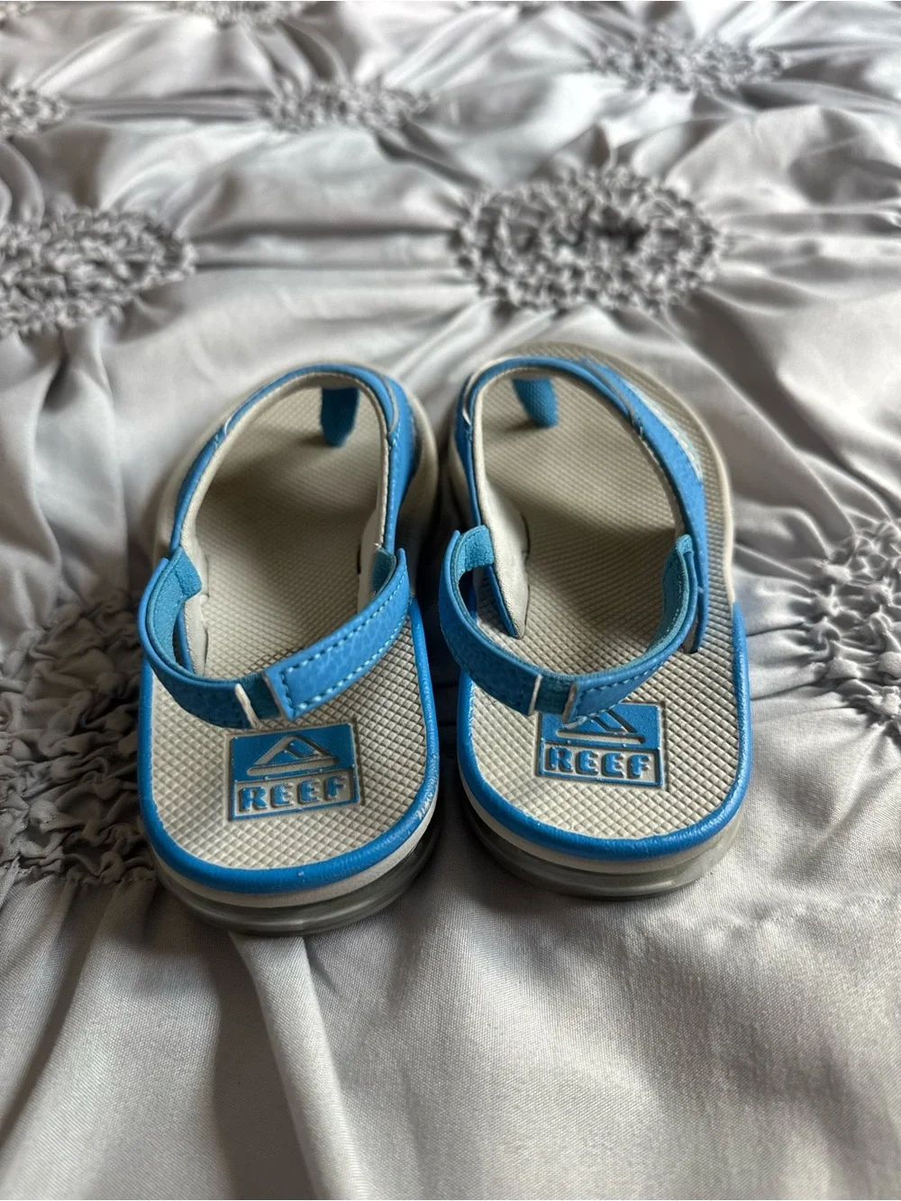 Lightweight kids sandals with a soft cushioned footbed. Secure backstrap and toe